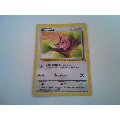 Pokémon - Extension Jungle - Rondoudou - 54/64 - 60 Pv - Commune
