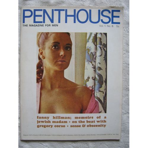 Penthouse, The Magazine For Men Vol. 1. No. 8 : Fanny Hillman, History Of A Jewish Madame, Gregory Corso. 8