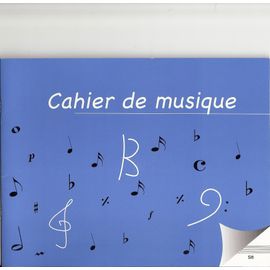 Cahier De Musique - 16 Pages De Portées - Format 22x17 Cm