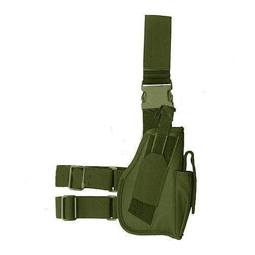 Holster De Cuisse Droite Pour Droitier Vert Olive Miltec 16140001 Airsoft Etui Pistolet A Billes