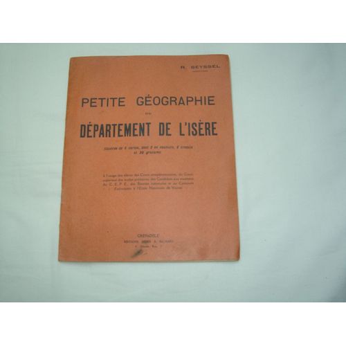 Petite Géographie Du Département De L'isère
