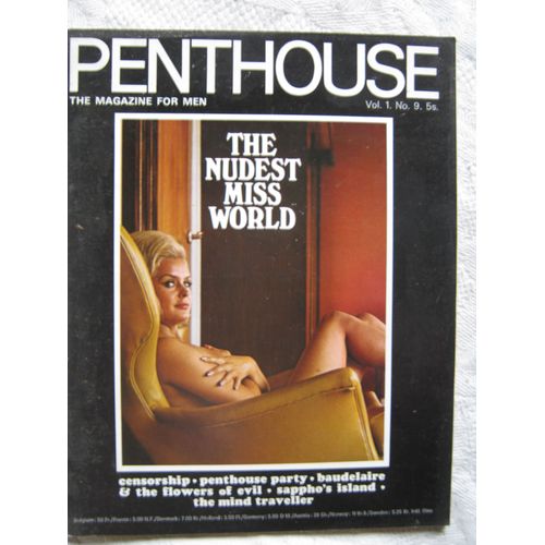 Penthouse Magazine, The Magazine For Men, Vol. 1, No.9, May, 1966