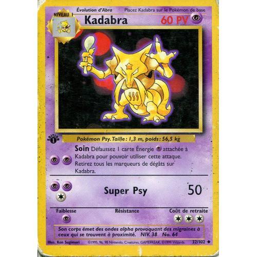 Kadabra (Set De Base, Vf, N°32/102)