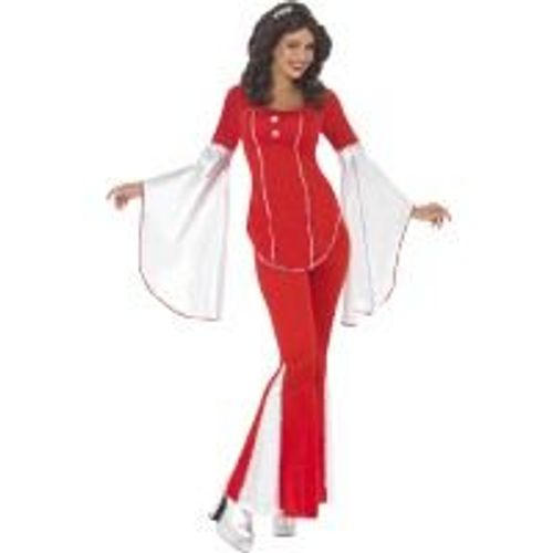 Déguisement Disco Super Trooper Rouge Femme Sd S