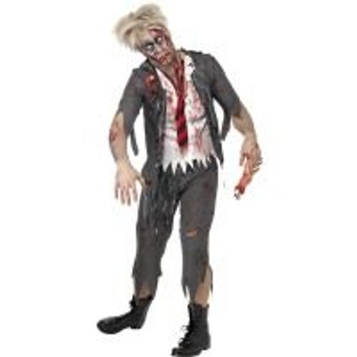 Adultes Transparent Goutte de Sang Horreur Zombie Déguisement Halloween Complet 