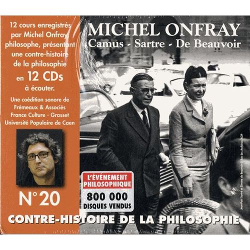 Contre-Histoire De La Philosophie N° 20 - Camus, Sastre, De Beauvoir (12cd Audio)