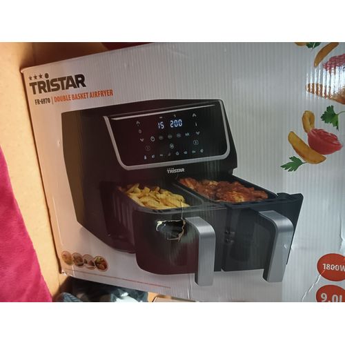 TRISTAR Airfryer FR-6970-2 paniers - 9 L - 2,2 kg de frites - 8 programmes