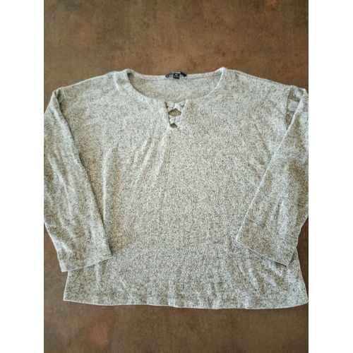 Pull Gris Chiné Fille 10 Ans Kiabi