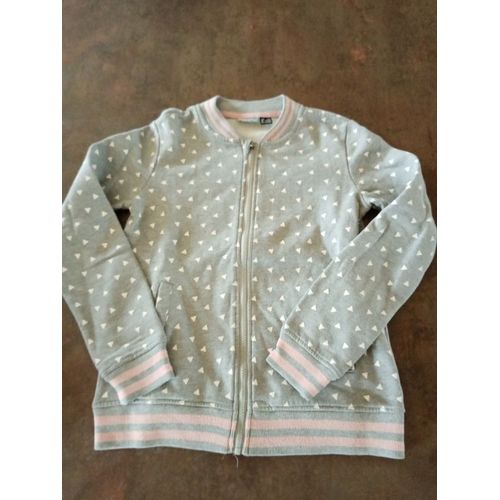Blouson Gris Rose Fille 10 Ans Pepperts