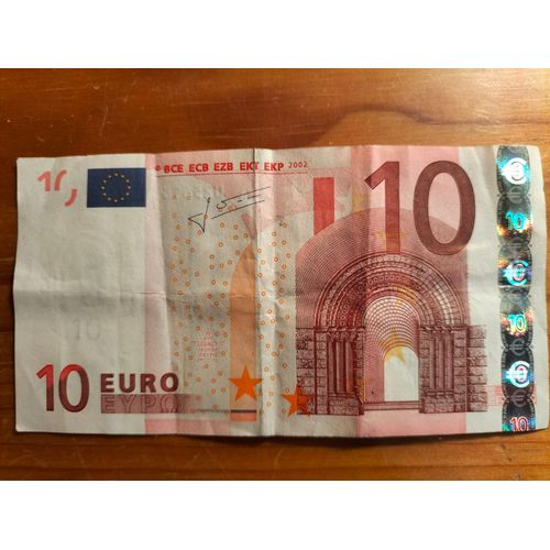 Billet 10 Euros  Modèle 2002 Signature : Jean Claude Trichet