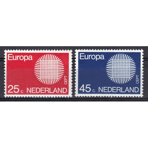 Pays-Bas 1970 Europa : Série Entière De 2 Timbres Neufs **