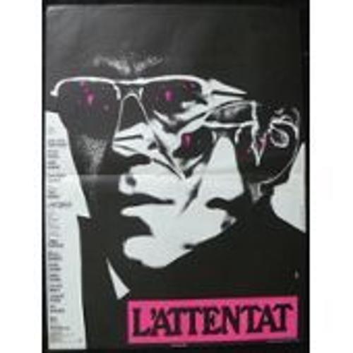 L' Attentat - Yves Boisset - Michel Piccoli - Bruno Cremer - Affiche De Cinéma Pliée 120x160 Cm