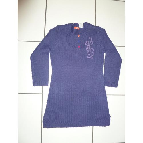Robe Pull Manches Longues Violette Okaou Taille 8 Ans
