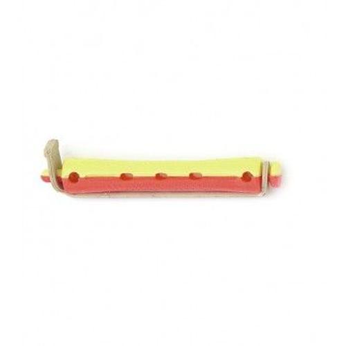 Bigoudis Permanente Rouge/Jaune Longs 9 Mm 