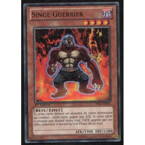 Carte Yu-Gi-Oh - Singe Guerrier - Bp02-Fr093 - Mosaique Rare