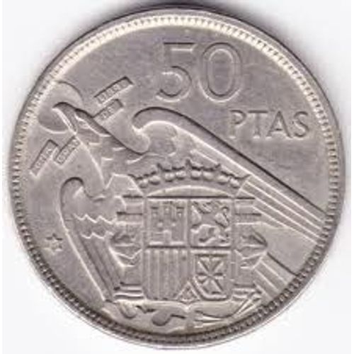 50 Pesetas Espagne 1957