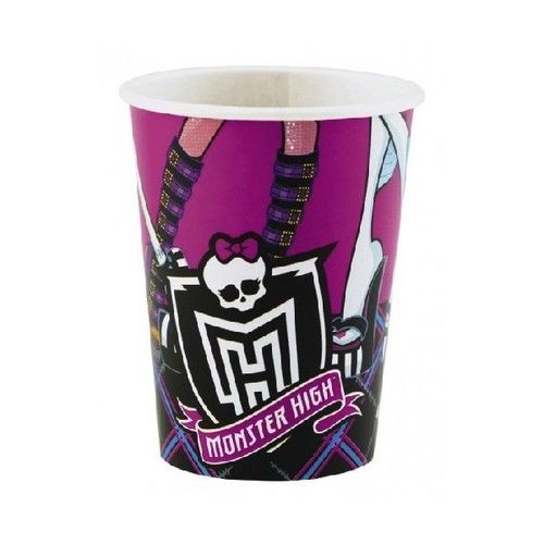 8 Gobelets Monster High 0,25l