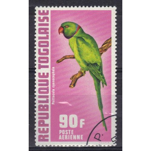 Togo 1972 Poste Aerienne : Oiseau : Perroquet - Timbre Oblitéré
