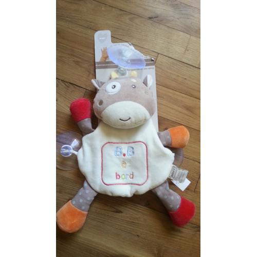 Doudou Vache B B A Bord Bebe 9 Ventouse Pour Voiture Rakuten