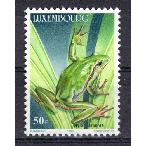 Luxembourg 1985 : Animaux En Danger D'extinction : Grenouille : Hyla Arborea - Timbre Neuf ** Cote 9 ¿