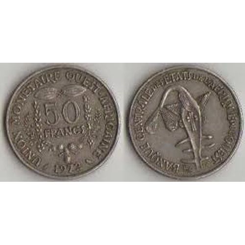 50 Francs Cfa Afrique De L'ouest 1997