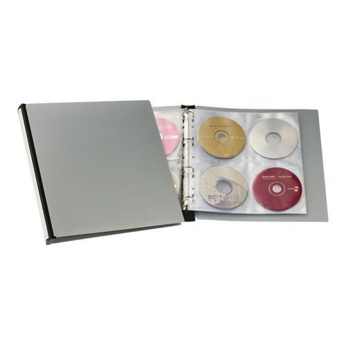 Durable Cd/Dvd Album 96 - Classeur À Anneaux Pour Cd - Capacité : 96 Cd/Dvd - Argenté(E)
