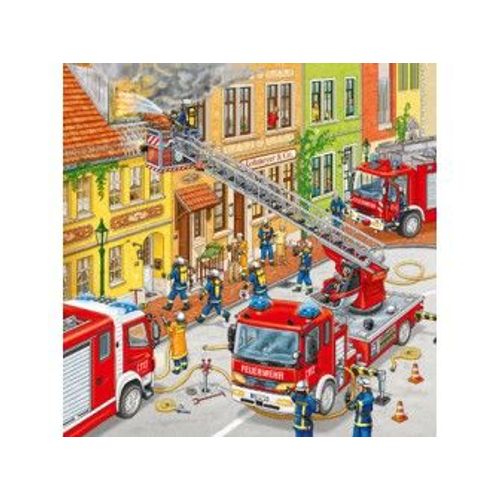 3 Puzzles 49 Pièces : Les Pompiers Au Travail