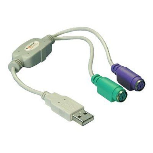 DeLOCK USB to PS/2 Adapter - Adaptateur clavier/souris - USB