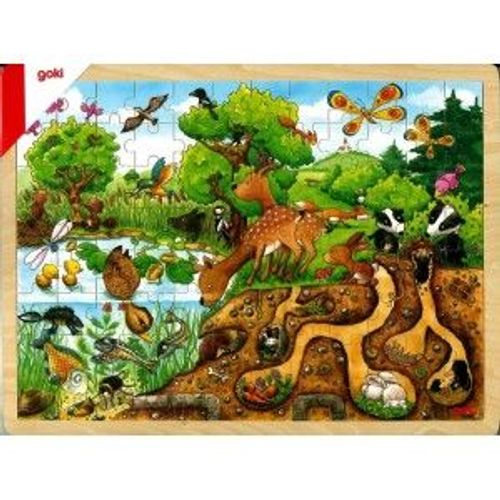 Goki - Puzzle Bois Découverte De La Nature -  ( Gk-57582 )