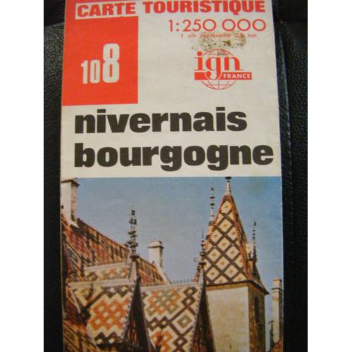 Carte Ign N° 108  Nivernais - Bourgogne De 1976