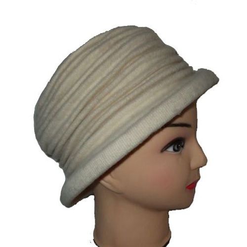 Chapeau  Femme En Laine Cloche Accordeon Bonnet
