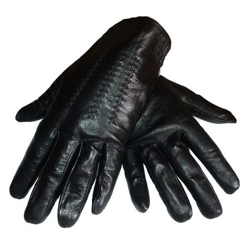 Gants De Ville En Cuir Homme Noires Doublés