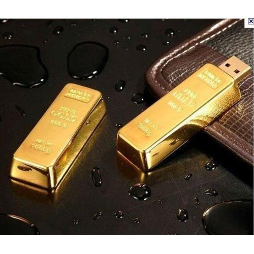 Clé USB 16 Go en forme de lingot d'or