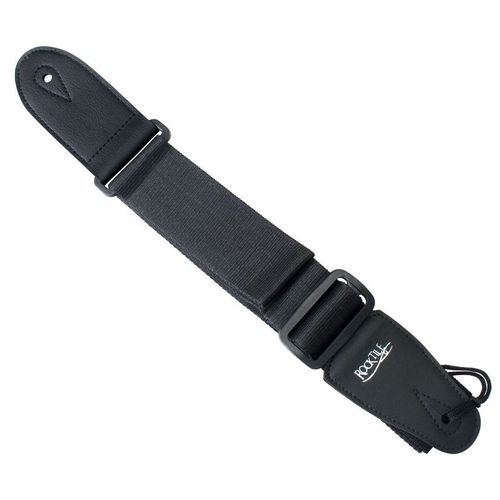 Rocktile Sangle De Guitare Noire En Nylon