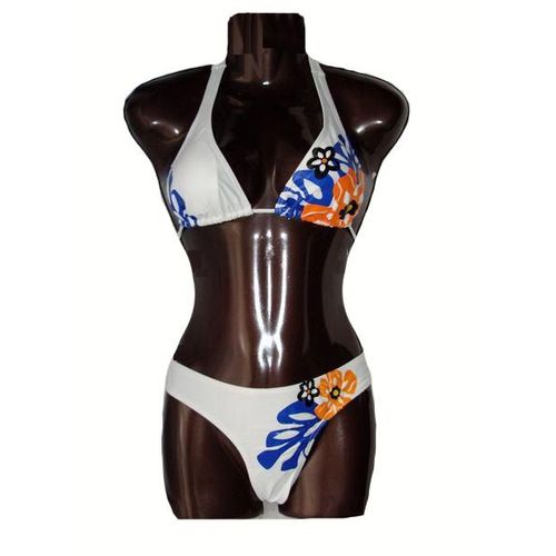 Maillot De Bain Deux 2  Pièces Bikini - Noir Rouge Bleu Marron Blanc - Taille S (38) M (40) L (42)