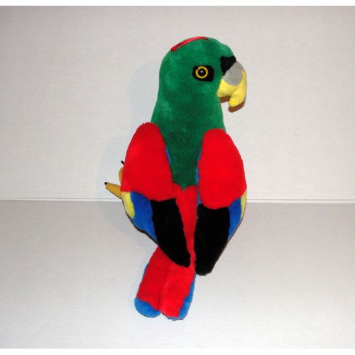 Perroquet Multicolore Peluche 31 Cm Techno Diffusion