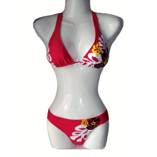 Maillot De Bain Deux 2  Pièces Bikini - Noir Rouge Bleu Marron Blanc - Taille S (38) M (40) L (42)