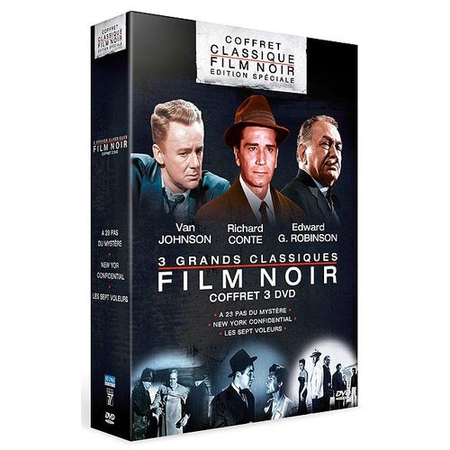 Coffret Classique Film Noir : Sept Voleurs + New York Confidential + A 23 Pas Du Mystère - Pack