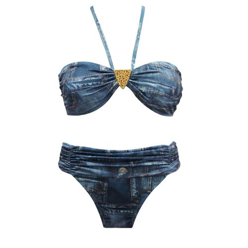 Maillot De Bain Femme Bikini 2 Pièces Push Up Multicolore