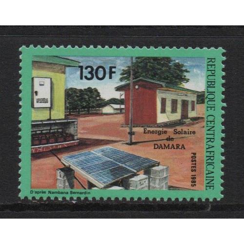 République Centrafricaine, Timbre-Poste Y & T N° 689, 1985 - Utilisation De L' Énergie Solaire