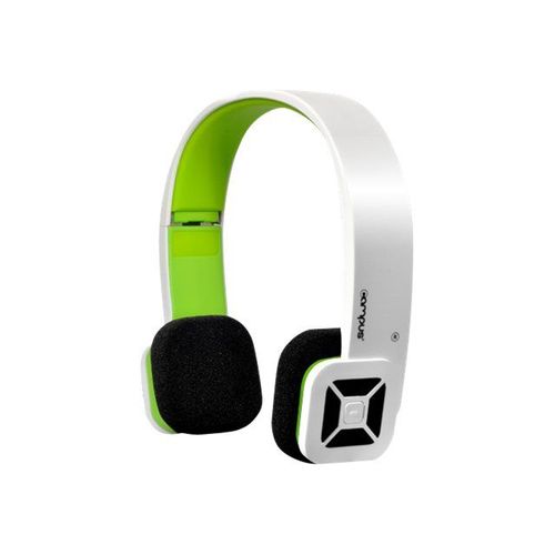 Suza MIC-BT05 - Micro-casque - circum-aural - Bluetooth - sans fil - blanc, orange