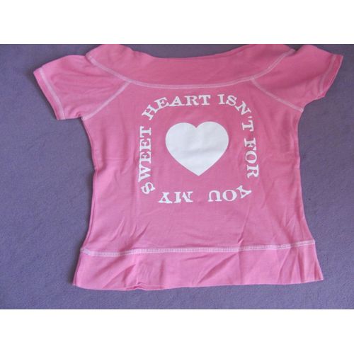 T-Shirt Jennyfer Rose Avec Coeur