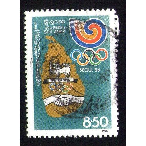 Sri Lanka Oblitération Ronde Used Stamp Jeux Olympiques Seoul 1988