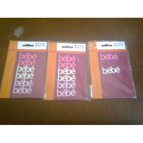 6 Petits "Bébé" Pour Faire Part Naissance Bapteme Cartes...