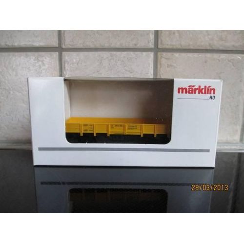 Marklin 4471 Wagon Bords Bas Court Jaune-Marklin