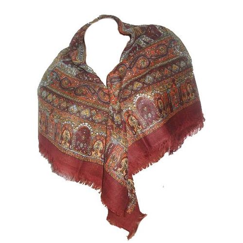 Foulard Carré Etole - 100 % Laine Chale Écharpe