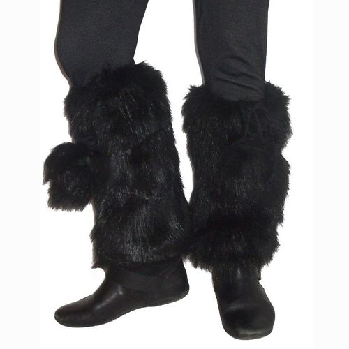 Guetres Sur Bottes Fausse Fourrure - Doublées Polaire - Jambieres Guettres Leggins