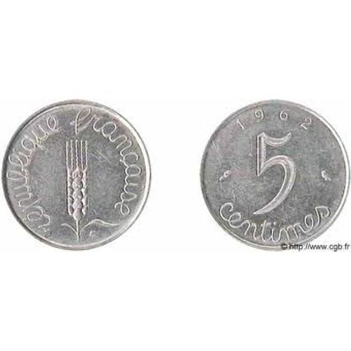 5 Centimes 1962