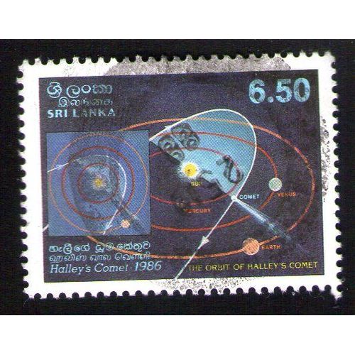 Sri Lanka Oblitération Ronde Used Stamp Halley's Comet Comète 1986