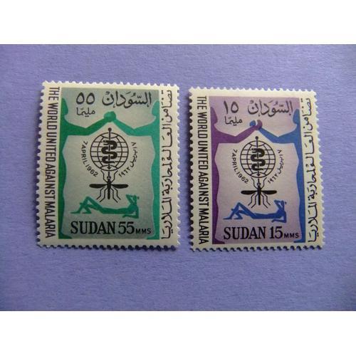 51 Soudan République Sudan 1962 Lucha Contra El Paludismo Yvert 142 / 143 * Mh